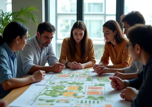 Devlok Dwellings team working in Delhi office